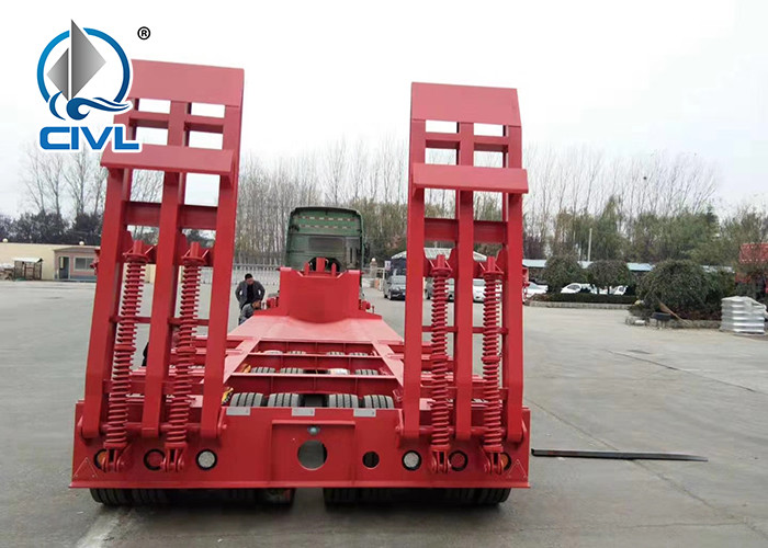 Four Double Air Chamber 4 Axles Semi Trailer Trucks
