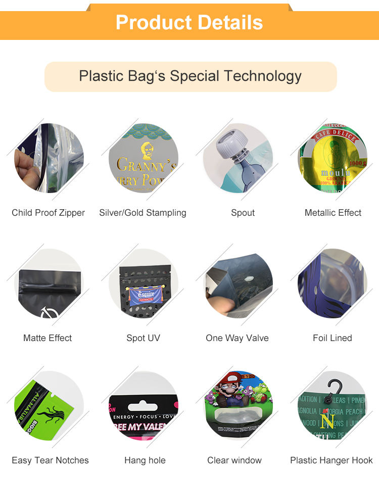 Custom Logo Transparent Gift Packaging Slider Zipper Resealable Bags For Socks Packing Pouches With Hanger Hook