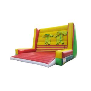Playful Inflatable Sticky Wall Attraction with Two Suits Included Rock -