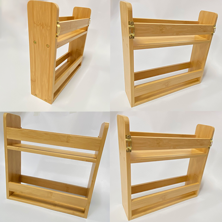 Upgrade Your Spice Organization with this CE / EU Certified Bamboo Spice Jar Rack