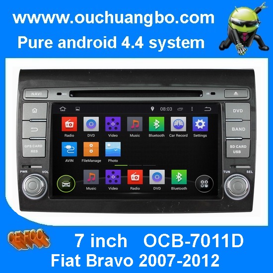 Ouchuangbo Car GPS Stereo DVD Radio 3G Wifi Bluetooth for Fiat Bravo 2007-2012 Android 4.4