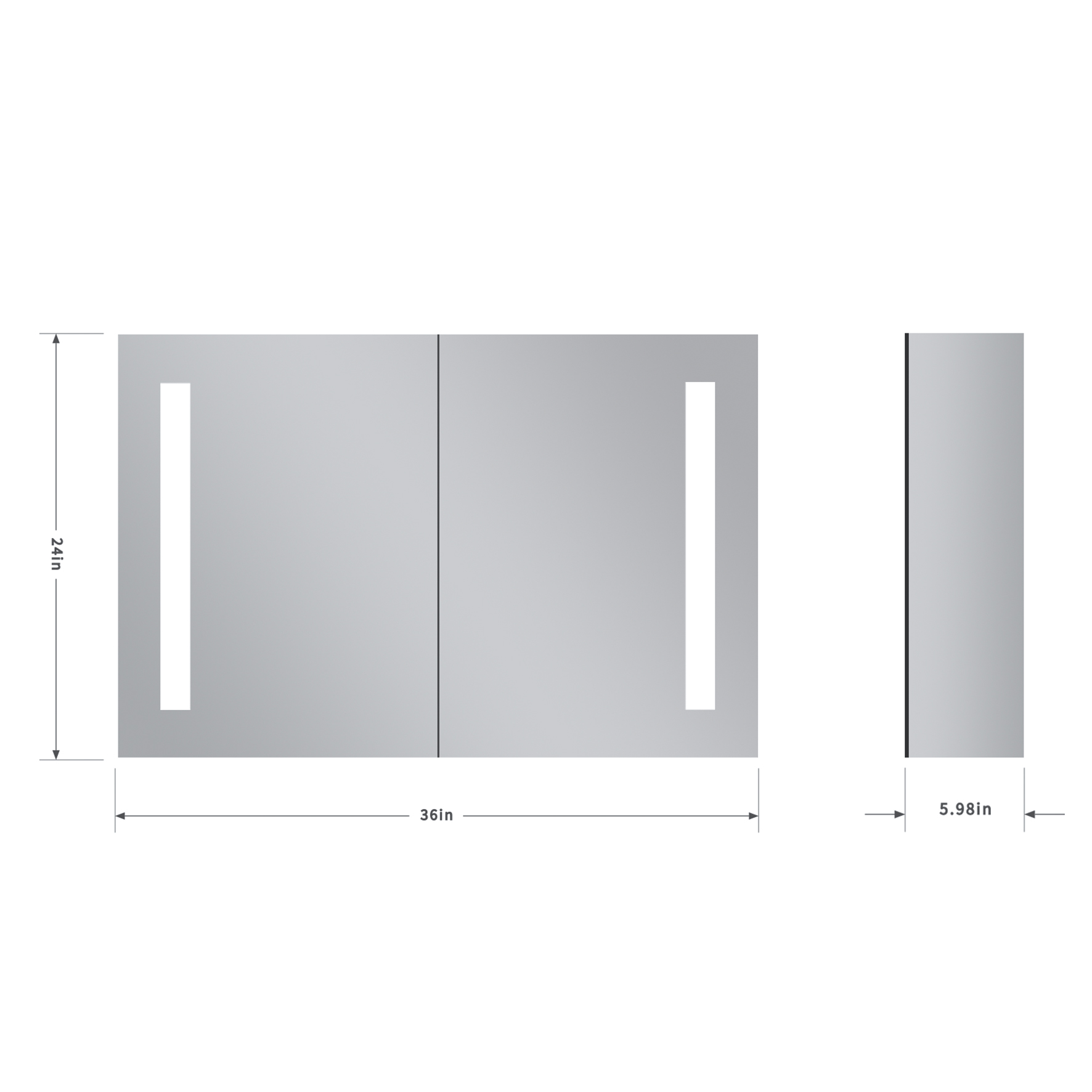 Customizable Anti Fog Bathroom Mirror Cabinet Rustproof With Jewelry Storage