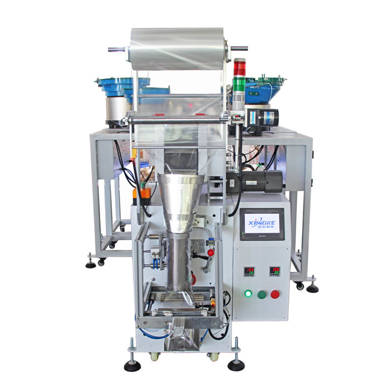 Multipurpose Automatic Screw Pouch Packing Machine Four Bowls Bag Counting Filling Sealing Hardware Packaging Machine