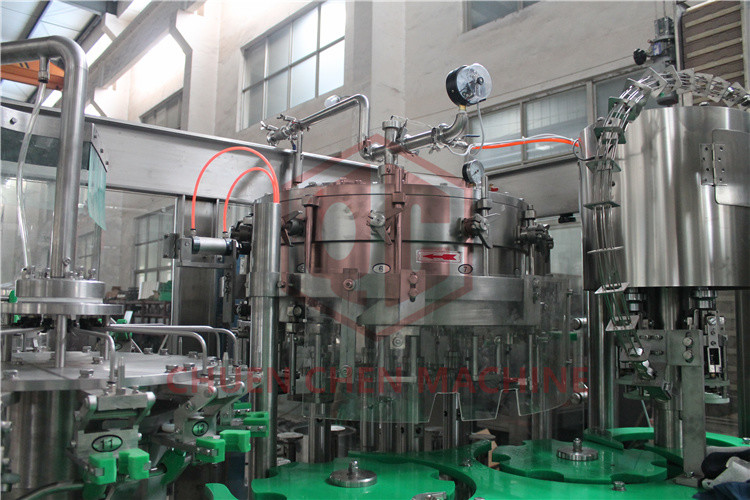 PET Bottle Filling Equipment For Carbonated Drink / Sparkling Water Bottling Plant