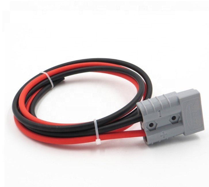 50A 600V Connector Solar Battery Cable Wire customized wiring harness
