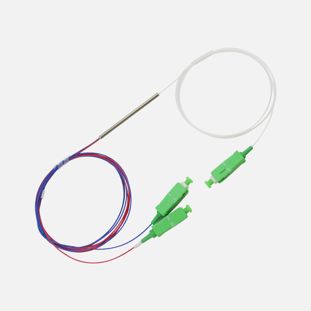 1550nm Single Mode PLC Splitter 1X2 Fused WDM Splitter For EDFA
