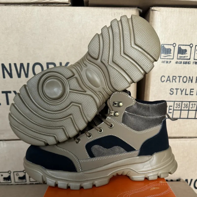 Unisex Warehouse Steel Toe Boots Anti Slip Industrial Work Boots