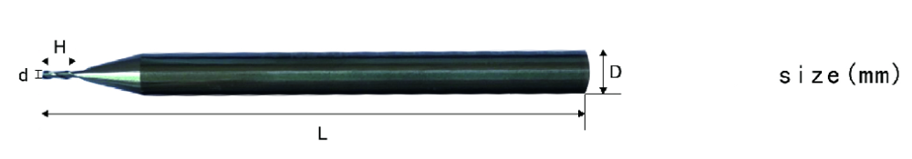 AlTiN Coating 2 Flute Carbide End Mill Tool For CNC