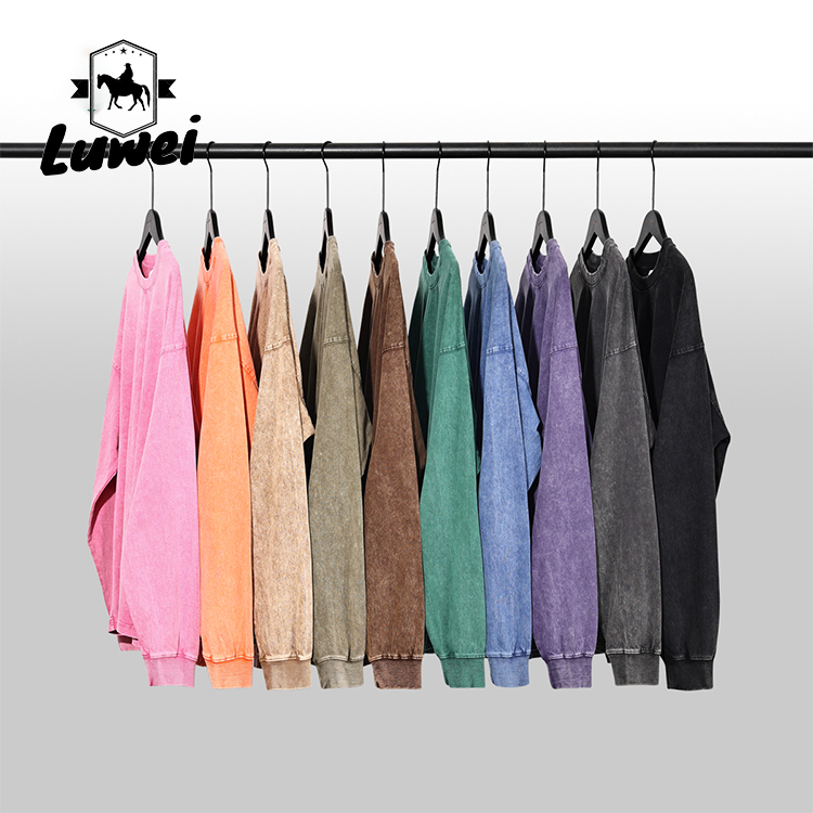 Oversized Heavyweight Cotton Hoodie Dropped Shoulder Embroidery Sweatshirt