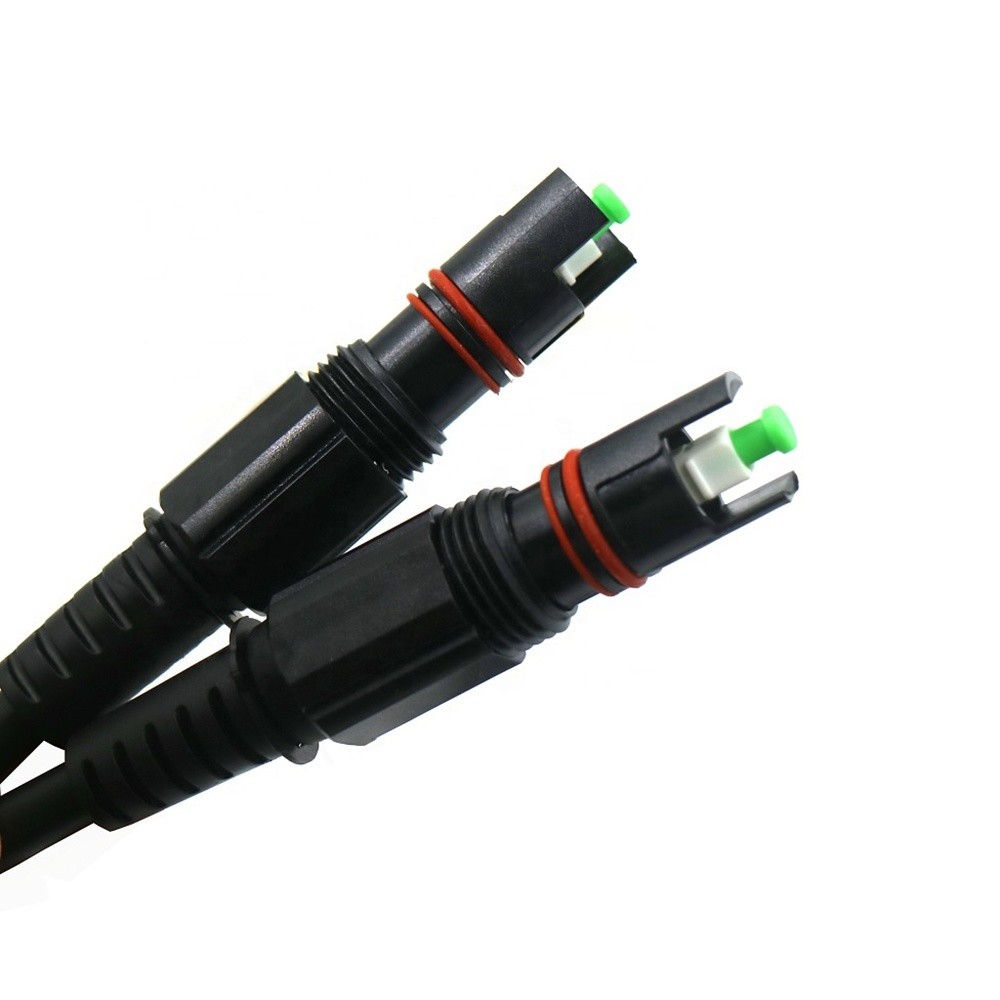 FTTX Fiber Cable Assembly Waterproof Duplex H Connector SC/APC To SC/APC PE Jacket