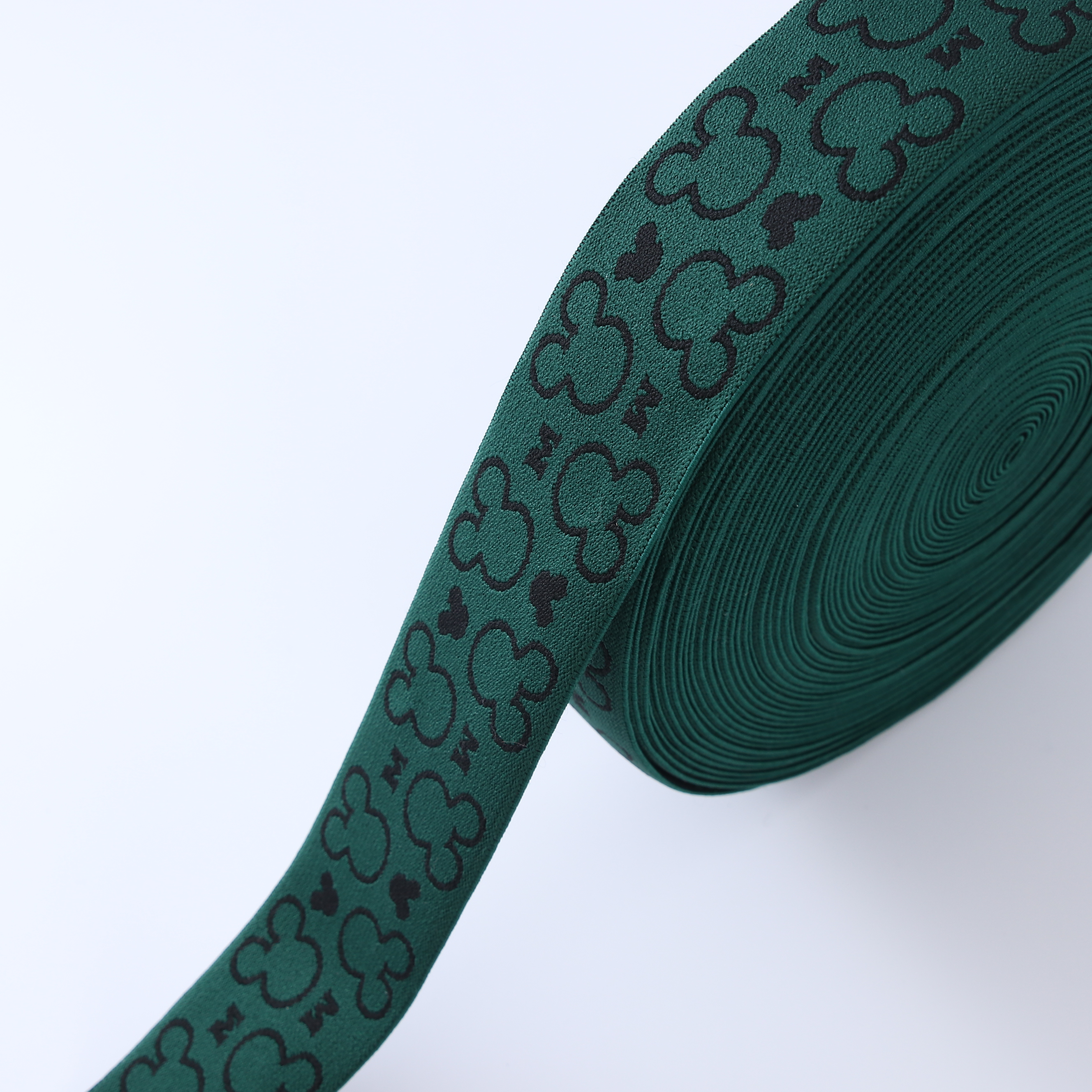 Custom logo elastic Waist Band Jacquard ribbon nylon rubber polyester webbing tape band webbing