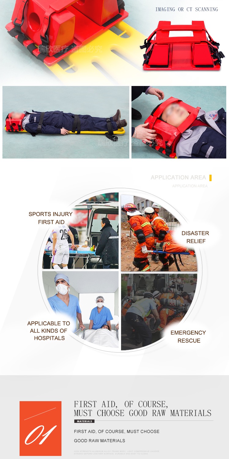 Density NBR Head Immobilizer For Safe Head Rest 42*26*18cm Product Size