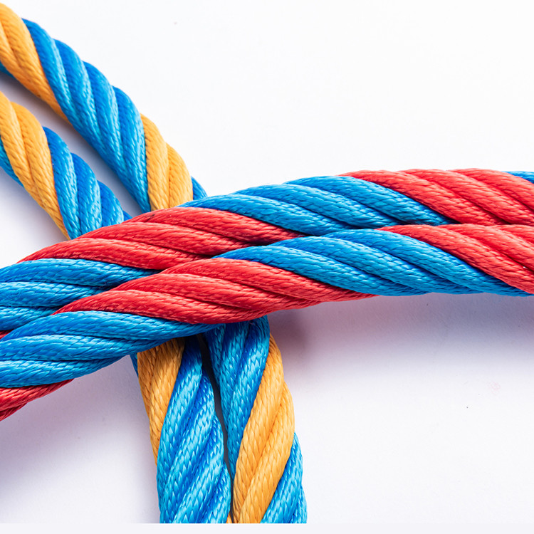 Mixed Colored 18mmx250m Playground Climbing Combination Wire Rope With 6x19 FC