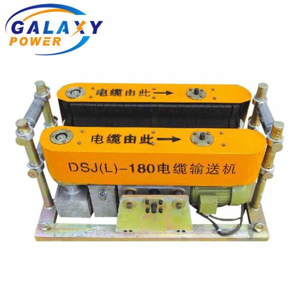 Pulling Pushing Machine Stringing Tractor Equipment Optical Fiber Optic 5T Cable Transfer Roller Conveyor Laying Transmission