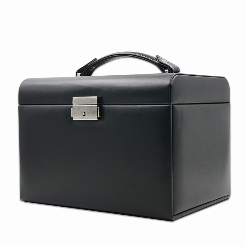 Custom All In One Luxury Jewelry Box Big Size With Handle Eco Friendly
