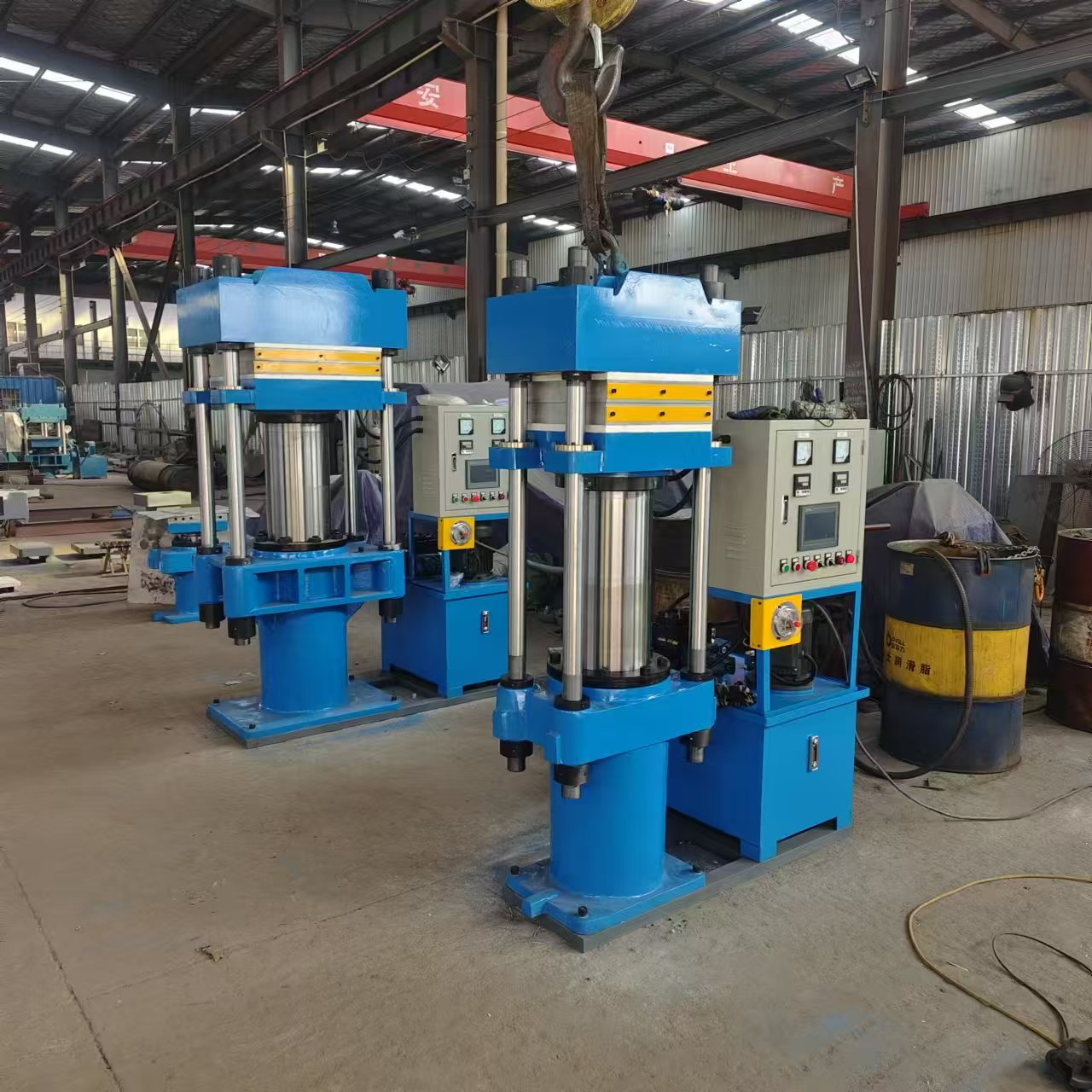 CE Certified European Standard Rubber Plate Vulcanizing Press, Platform Size 400×400mm, Automatic Control By PLC