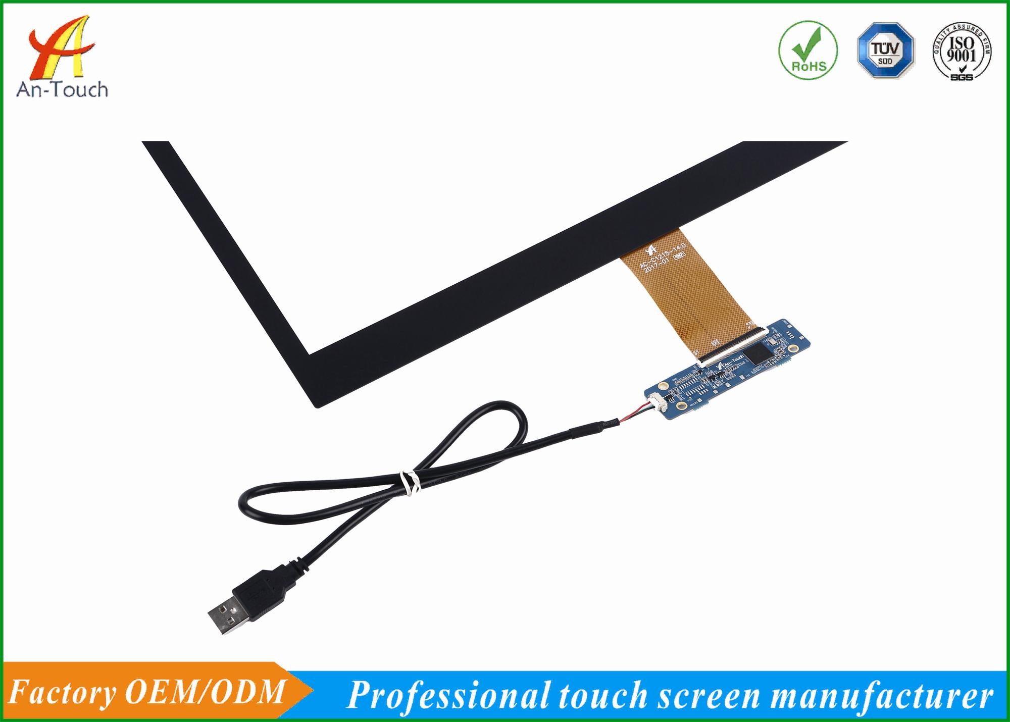 Custom Advertising Touch Screen Panel , 14 Inch Multi Touch Screen Overlay Kit