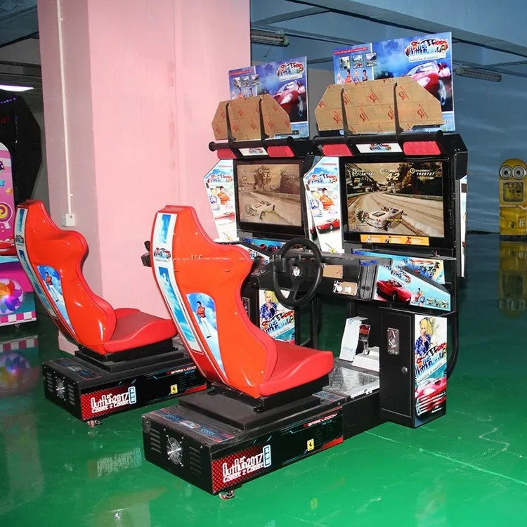 Customized Metal acrylic plastic Racing Simulator Rig for 3D Car Racing Game Machine