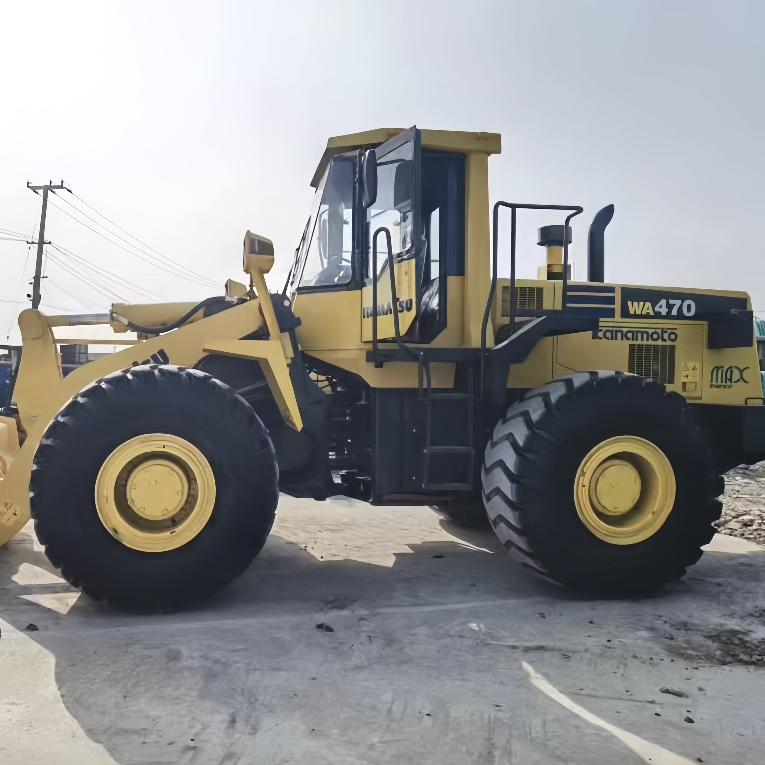 2nd Hand Komatsu WA470 Wheel Loader Used Front Loader 22T