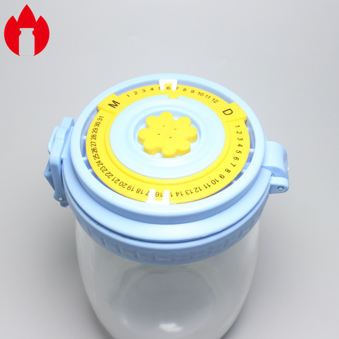 Customized 500ml 1000ml Glass Bottle Jar With Plastic Cap