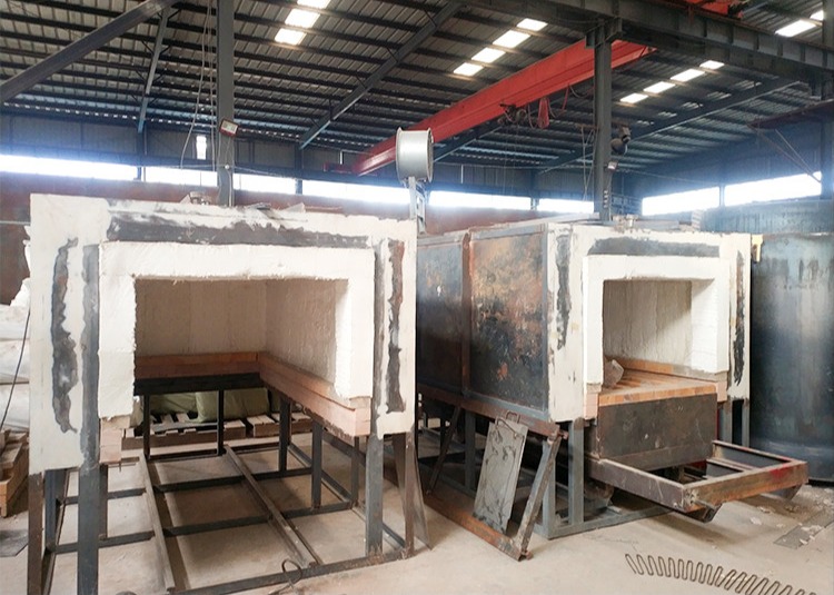 1300 Degree Heat Treatment Furnace Trolley Type Electric Heat Furnace For Tempering