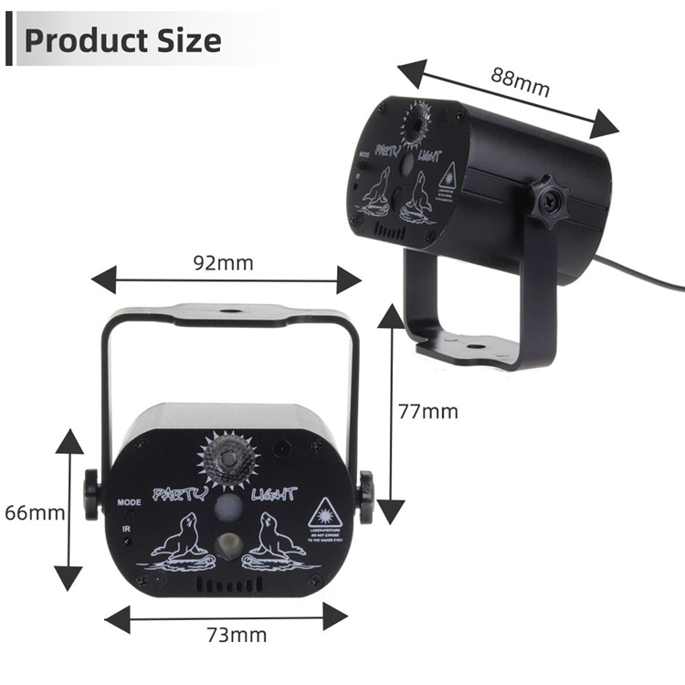 532nm 650nm Laser Party Lights IP44 Professional Dj Laser Lights