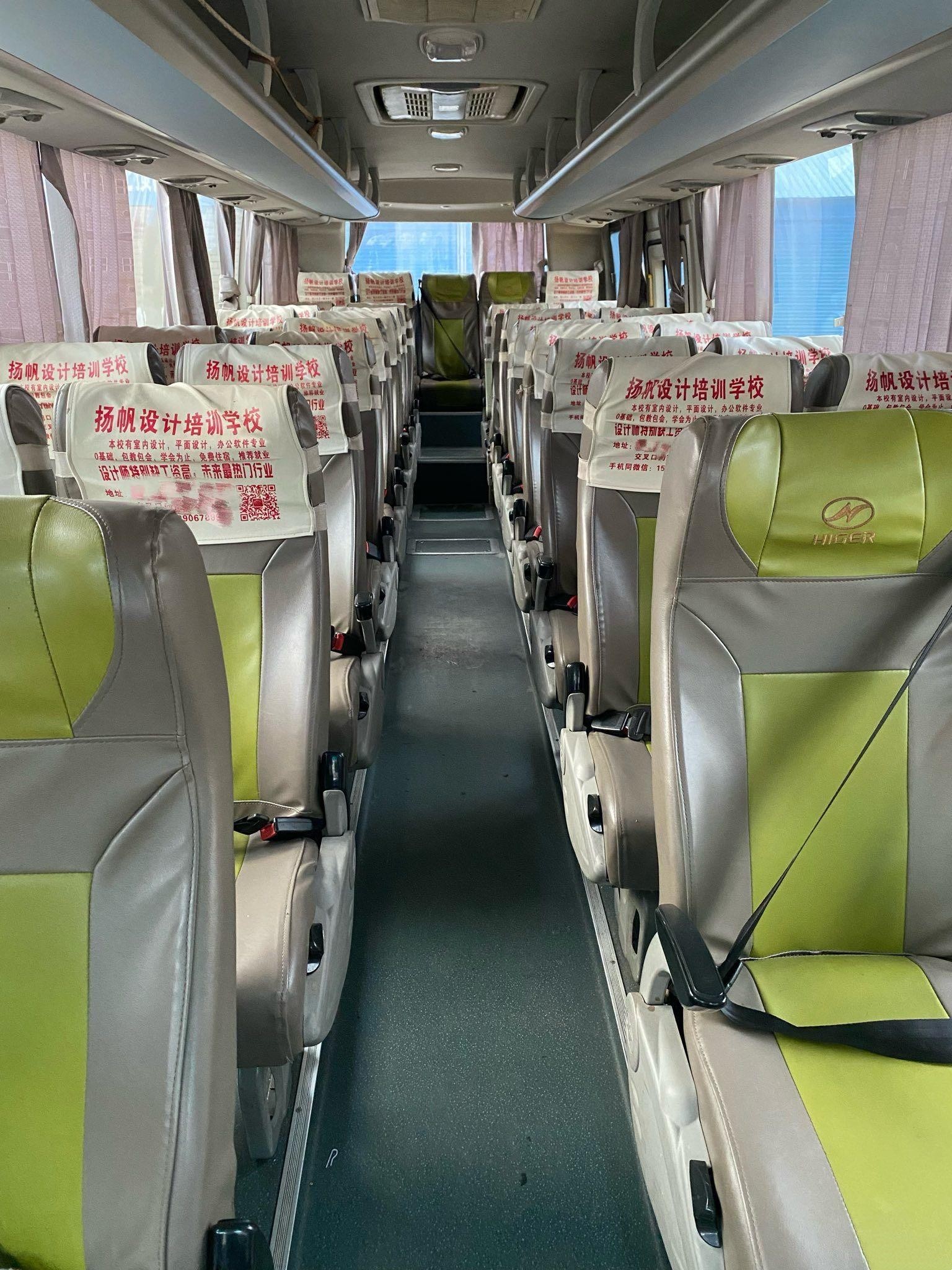 Higer Bus In Tanzania Diesel Weichai 245hp 38seats Euro Emission Standard Second Hand