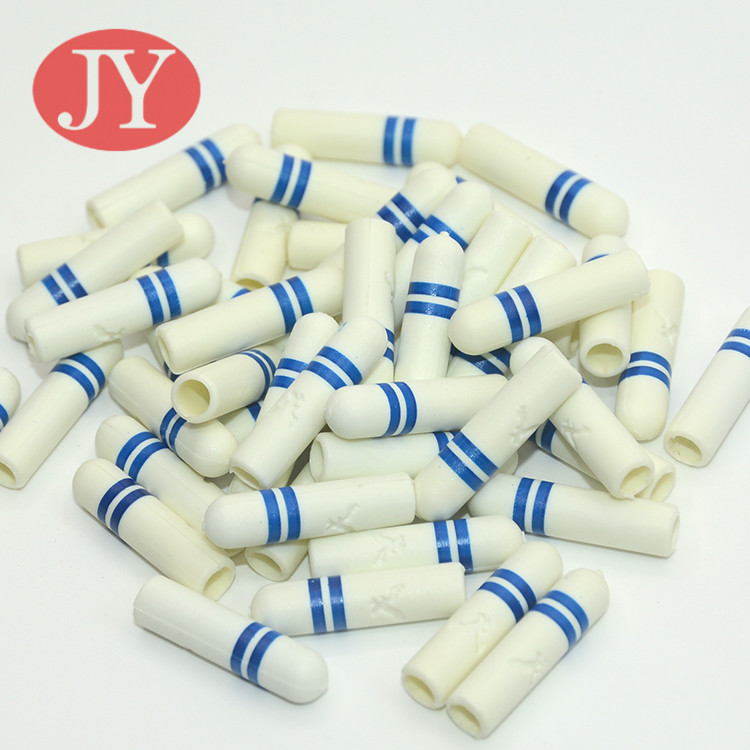 BBP FREE Jiayanag aglet plastic tipping colorful ABS print colorful plastic tipping end cap plastic end cap