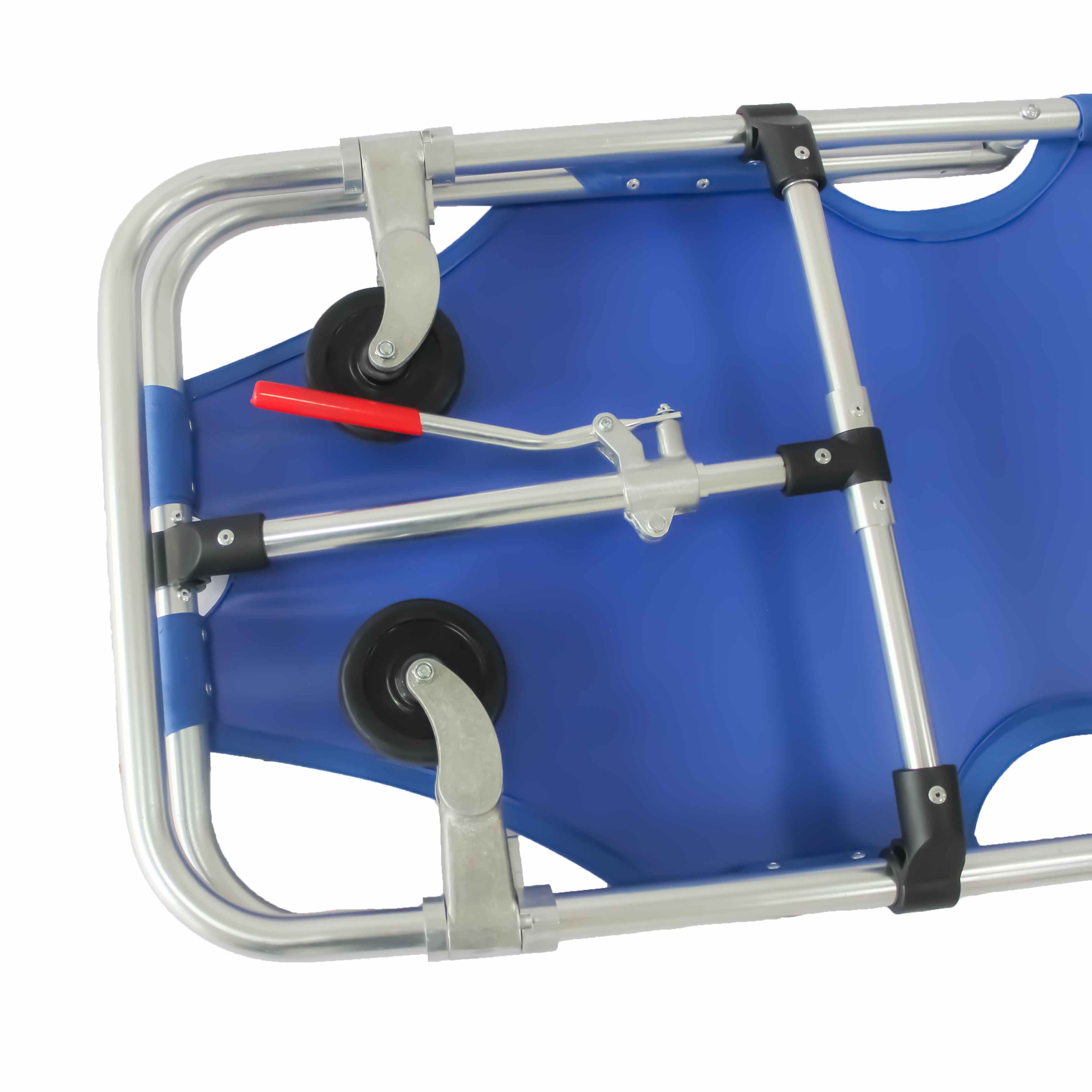 185CM Folding Rescue Wheeled Emergency Room Stretcher 60 Deg Hospital Ambulance