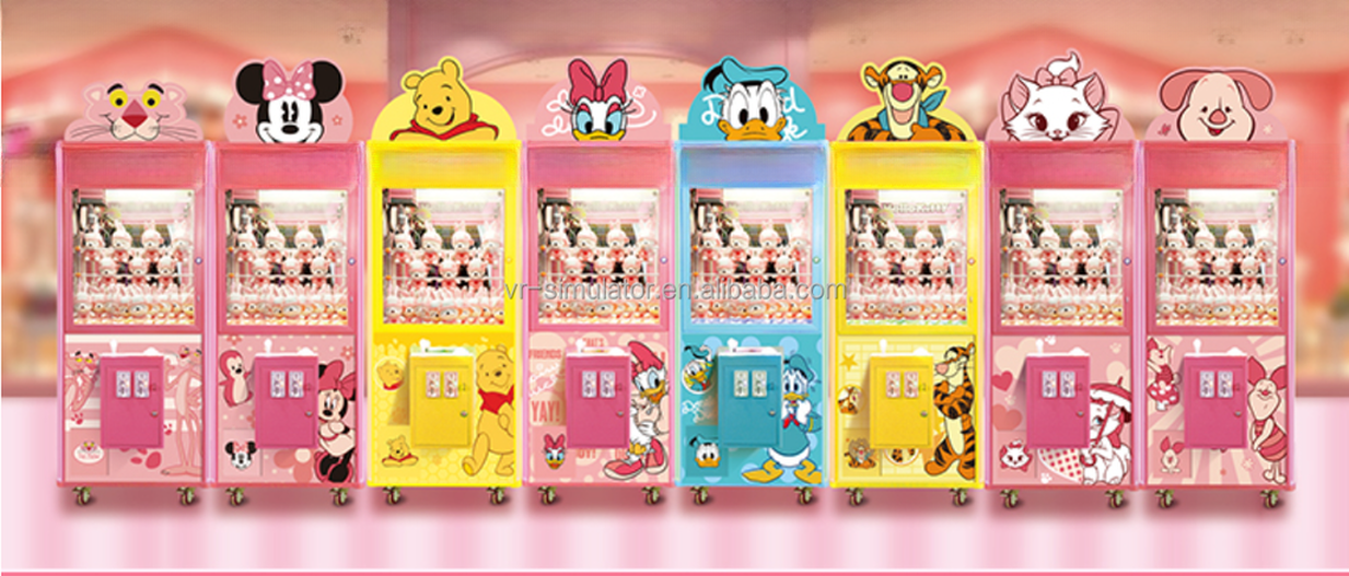 Wholesale different style toy claw crane/ vending gifts game machine arcade claw machine for sale