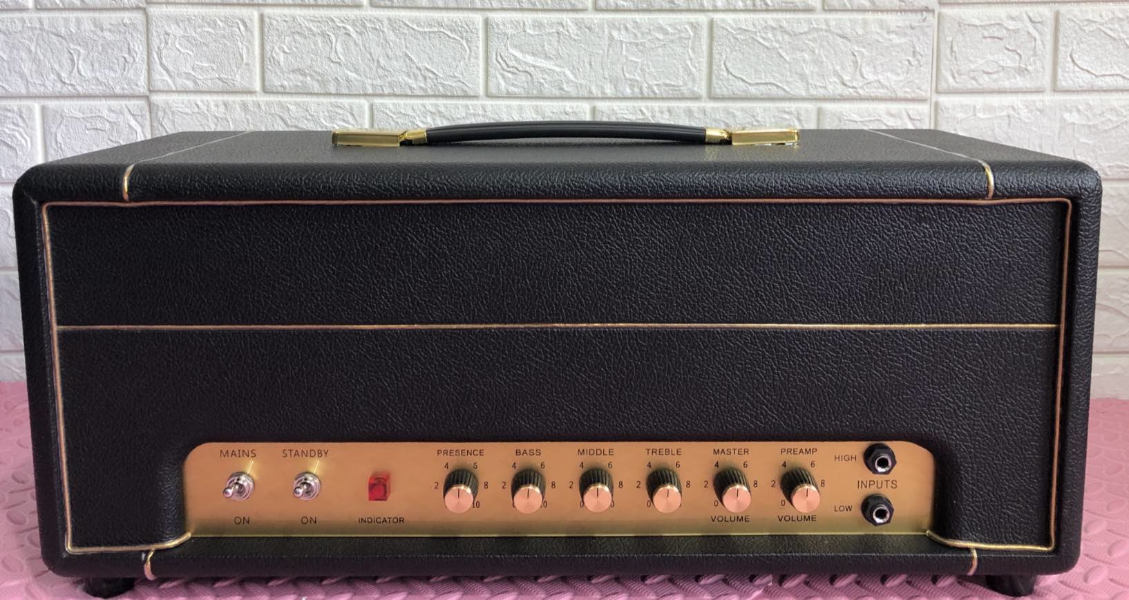 Custom JCM800 2204 MKII 50W Hand-Wired Tube Amp Head with Two Channel Clean Tone with Master Volume and Loop