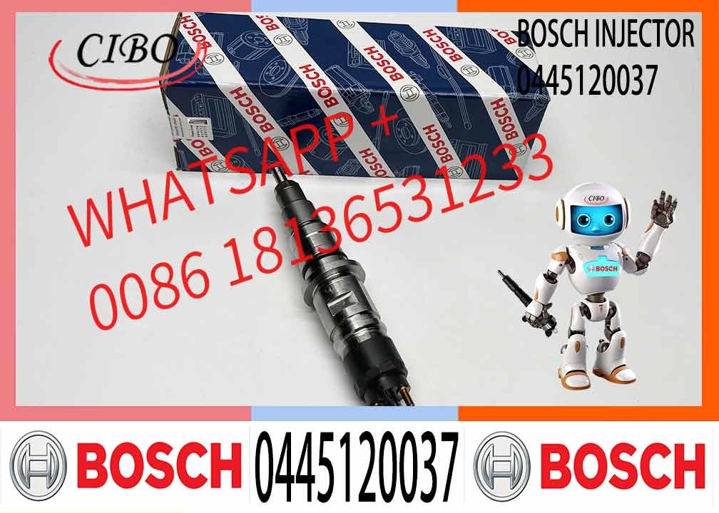 High Quality Diesel Engine Parts 0 445 120 037 0445120037 Truck Injector 6L ISLE QSL9 Common Rail Fuel injector for Cumm