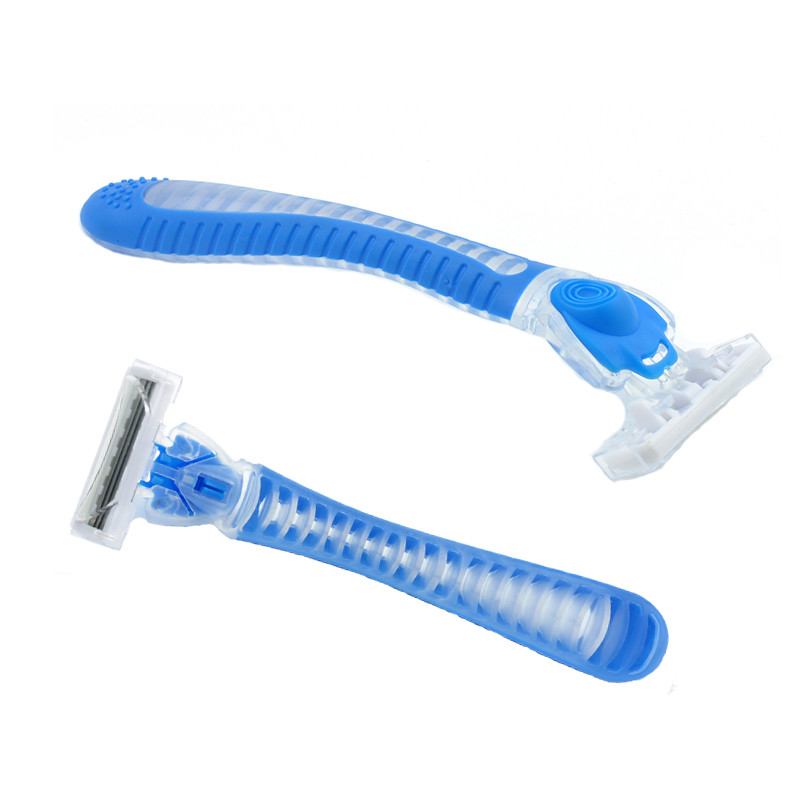 Manufacture Cheap Wholesale Oem Shaving Razor Men Triple Blade Razor Set with razor head refills