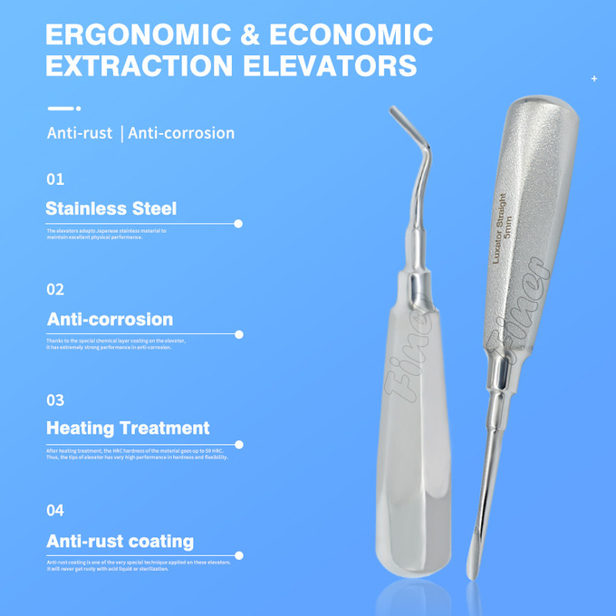 8 Pieces Dental Surgical Instruments Oral Surgery Dental Root Minimally Invasive Tooth Extracting Extraction Elevator