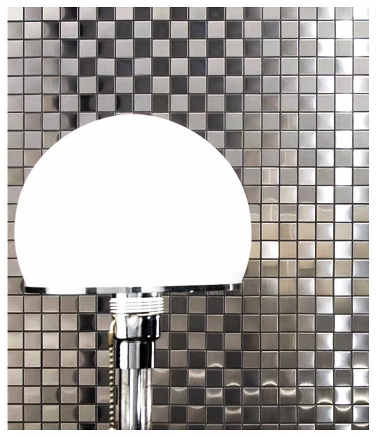 High Quality New Product Golden Metal Mosaic Bamboo Charcoal Co-Extruded Wood Veneer Panel