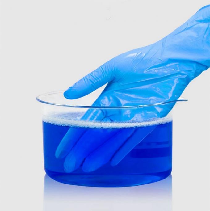 100pcs INTCO Disposable Nitrile Protection Gloves Medical Grade Ultra-soft Latex-free DOP-free Food Grade Level for Cooking Painting Housework Industrial Use Size S - Blue