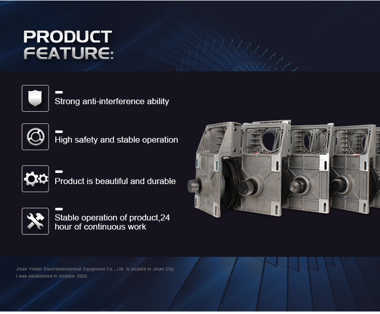 Gearbox Integrated on CNC Router Output Speed 14-280rpm Precision Casting Design