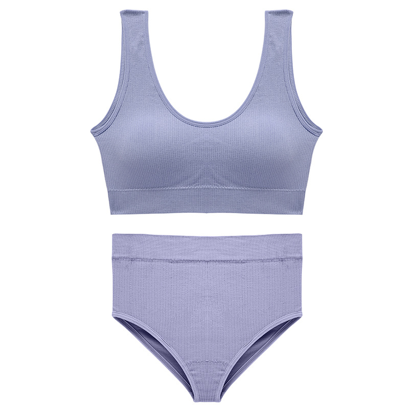 Seamless Plus Size Bra Sets Breathable Full Brief Underwear Sets