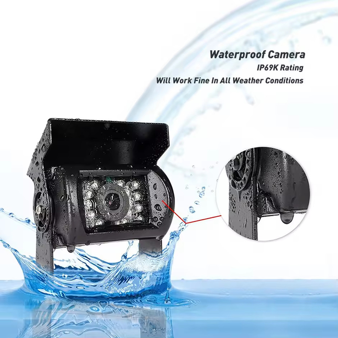 Universal 12V Dash Cam Maxi Truck Back-up Camera With Built In 18 IR LED For Night Assistance