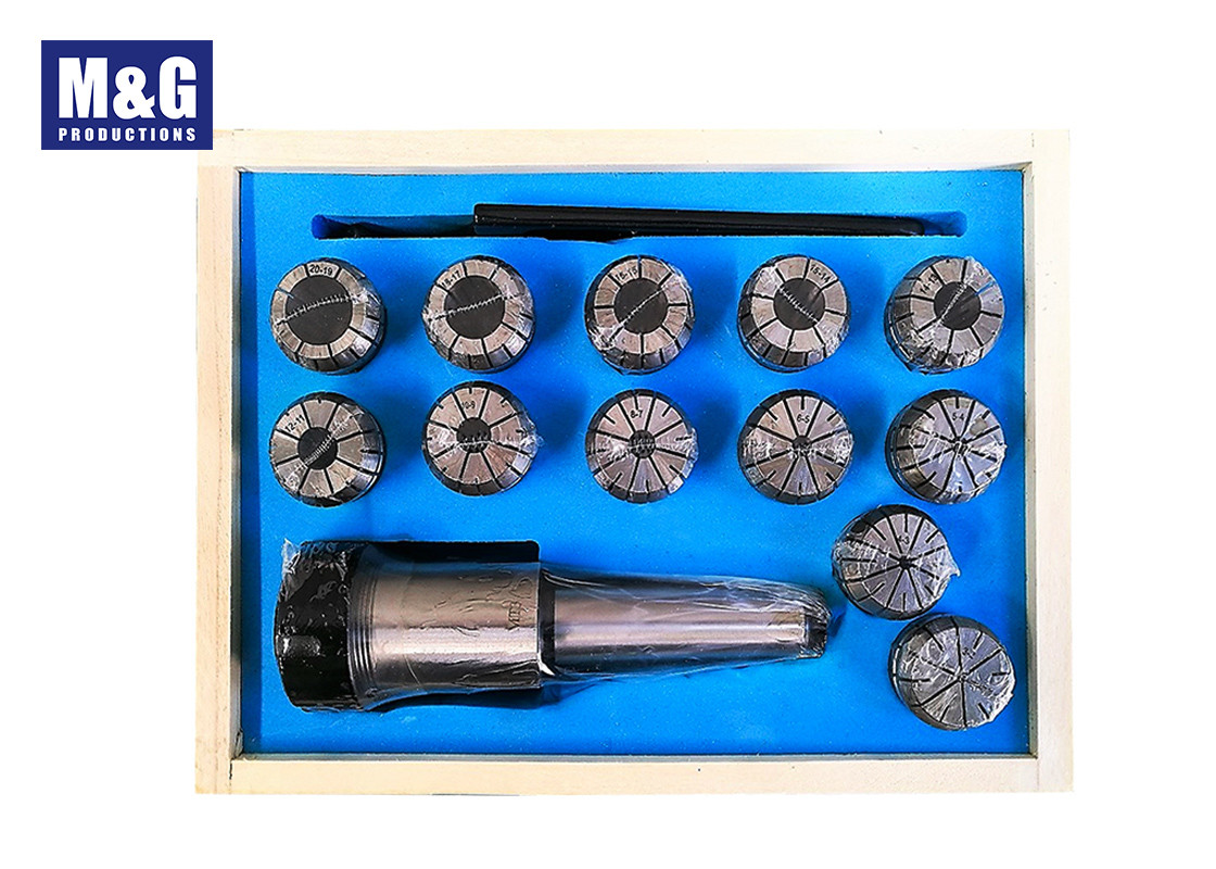 High Accuracy Milling Machine Accessories ER Collet Set With Clamping Nut