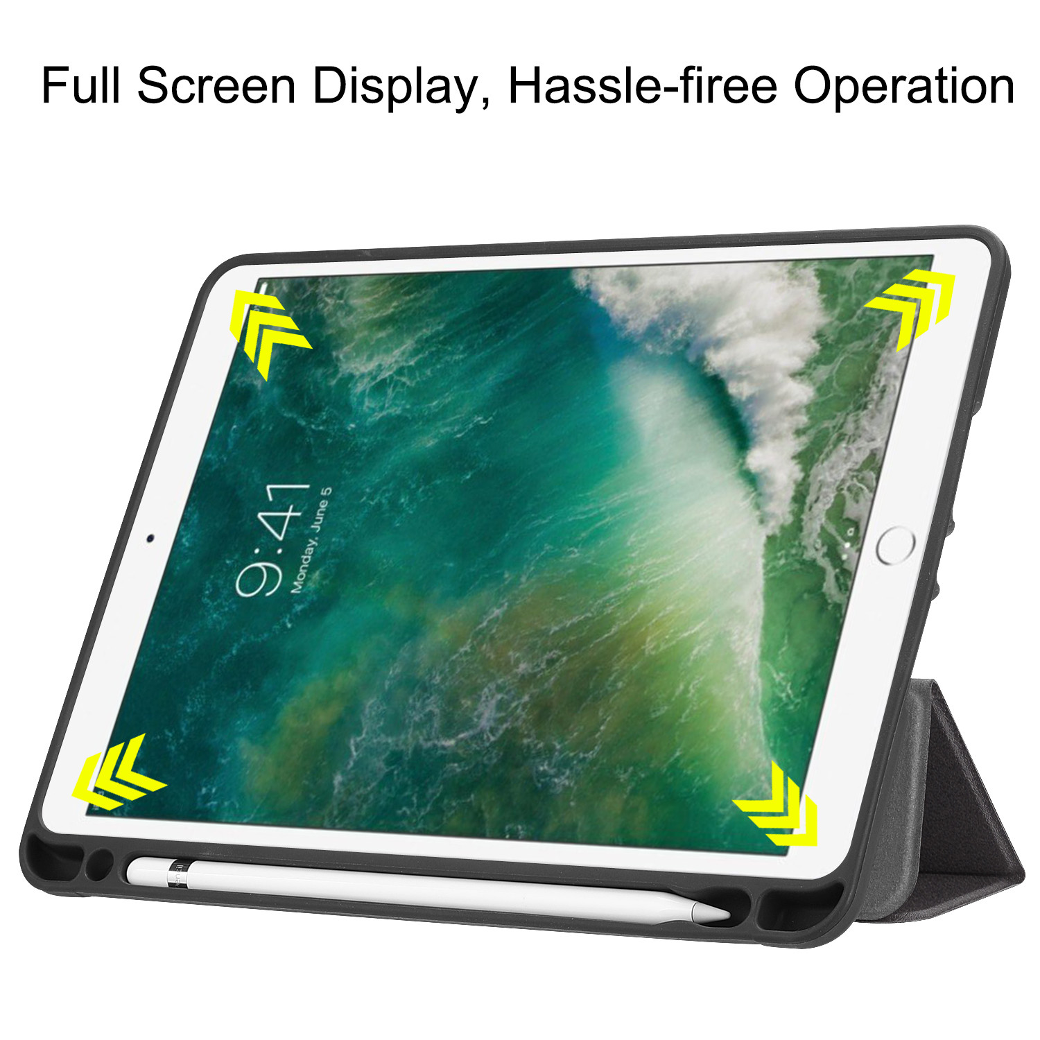 iPad Air 2 Protective Case, PU Leather Cover For iPad 9.7 2017/2018, Air, Air 2