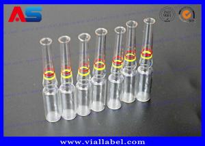 China 1ml 2ml 5ml 10ml Pharmaceutical Glass Ampoule With Rings Panton Color on sale