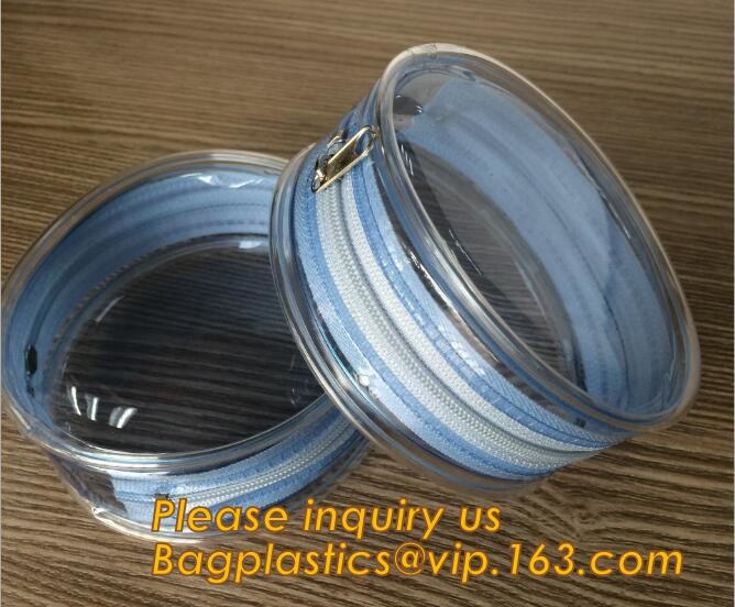 Factory Custom made Environmental PVC clear packaging toy storage handle bag,plastic tote packaging bag with handles fro