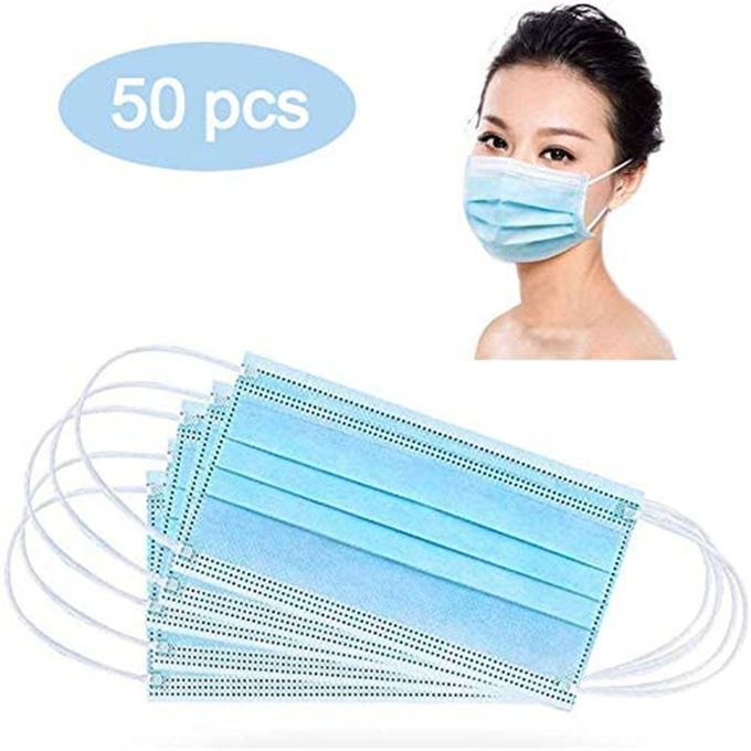 No Valve Elastic Earloop 17.5cm*9.5cm Surgical Mouth Mask