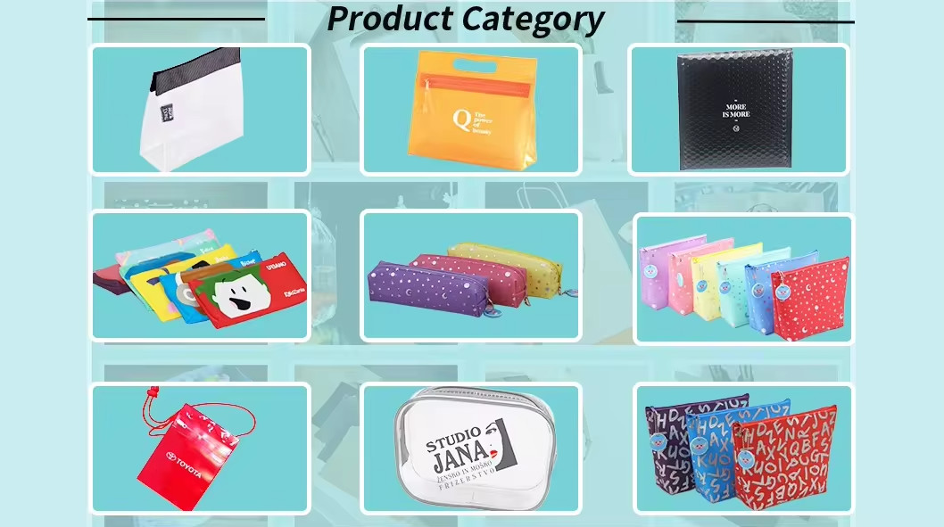 Hot Holographic Laser Reflective Pvc Zipper Bag for Cosmetics Packaging