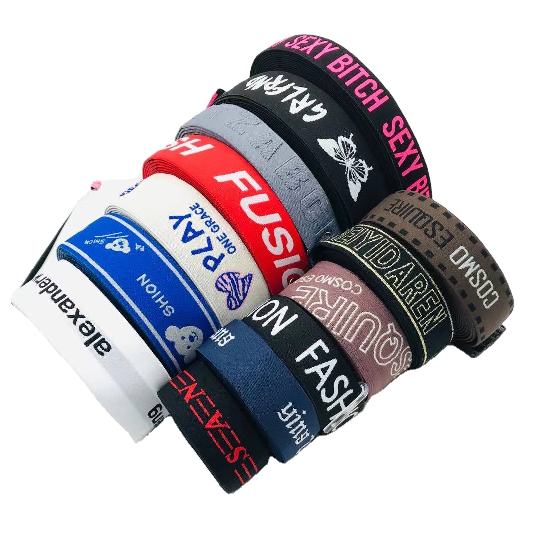 Professional custom Polyester Jacquard Webbing rubber band for boxers