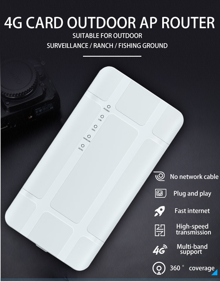 580MHz 4G Outdoor Router 300Mbps 4g LTE FDD Wireless Router