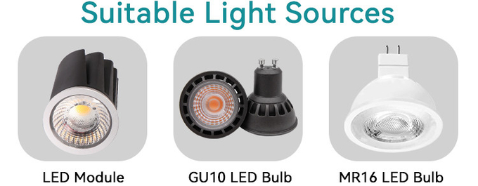 MR16 Recessed Spotlight Ø75mm Deep Anti-glare For Commercial