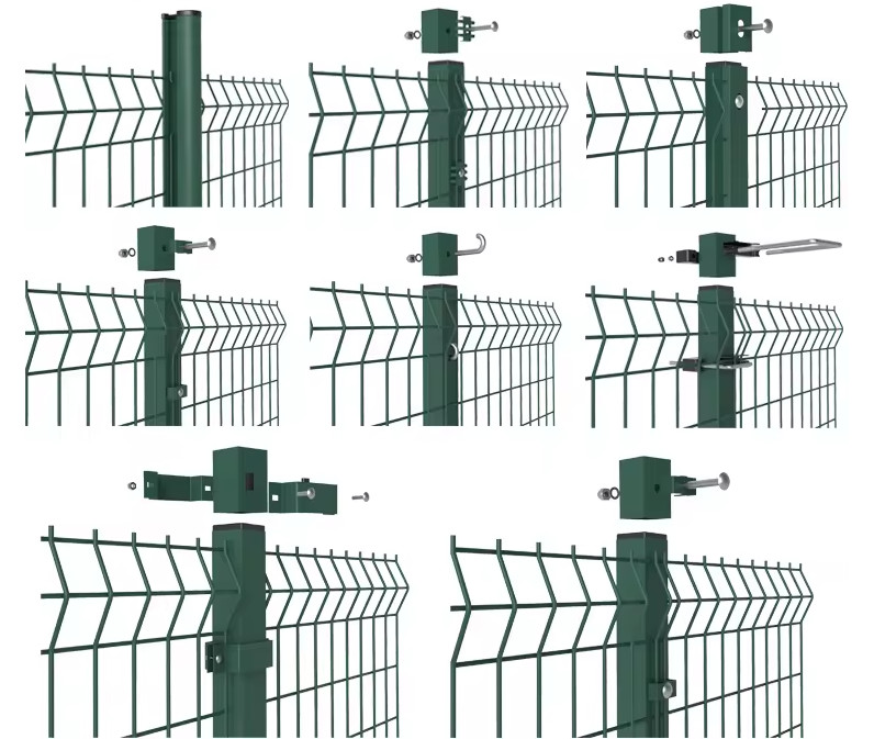 Galvanized V Mesh Security Fence Welded Wire Mesh Panel Fence For School Playground