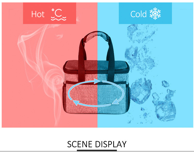 Waterproof Picnic Mesh Insulated Lunch Cooler Bags
